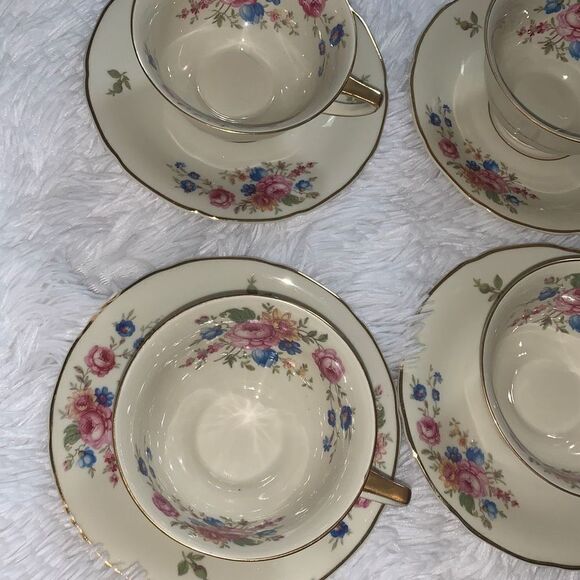 Vintage 1930’s Selb Bavaria Heinrich & Co Tea Cups and Saucers 4 - Picture 5 of 14